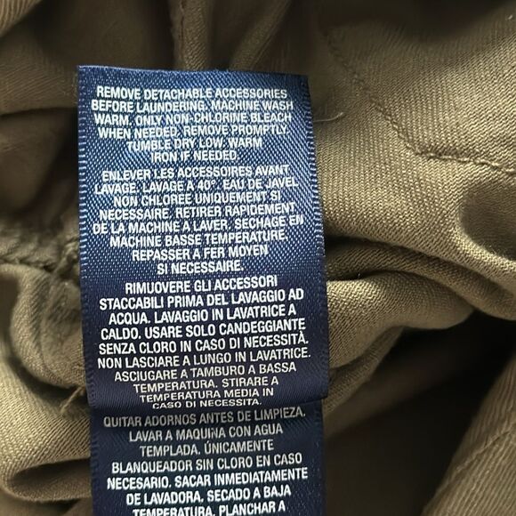 Ralph Lauren Dress Girls Size 14 Khaki Button Front Belted Chino Shirtdress - Picture 12 of 12